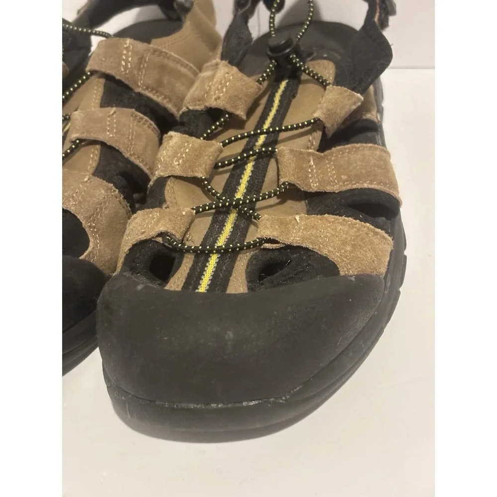 Fisherman Sandals Outdoor Shoes Mens 9 Sport Trail Water Brown Leather‎ Hiking